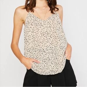 Chic Black and White Spotted Camisole